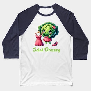 Cute Salad Dressing Illustration Baseball T-Shirt